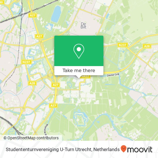 Studententurnvereniging U-Turn Utrecht, Uppsalalaan 3 map