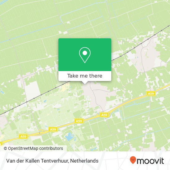 Van der Kallen Tentverhuur, Korte Kerkstraat 14 map