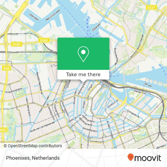 Phoenixes, Keizersgracht map