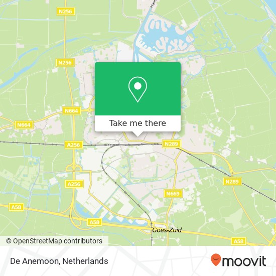 De Anemoon, Van de Spiegelstraat map