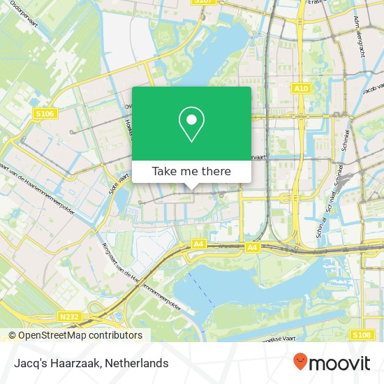 Jacq's Haarzaak, Laan van Vlaanderen 128 map