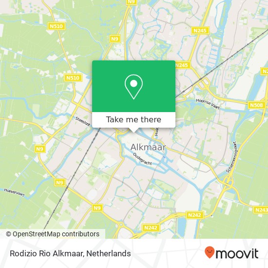 Rodizio Rio Alkmaar, Paardenmarkt 4 map