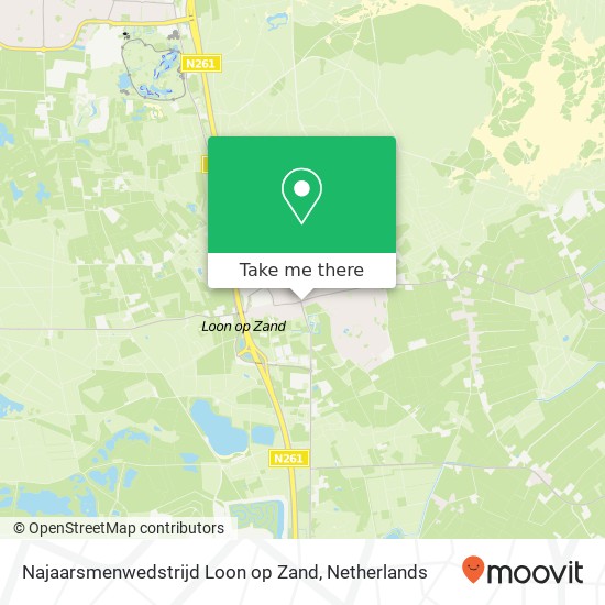 Najaarsmenwedstrijd Loon op Zand, Kasteellaan map