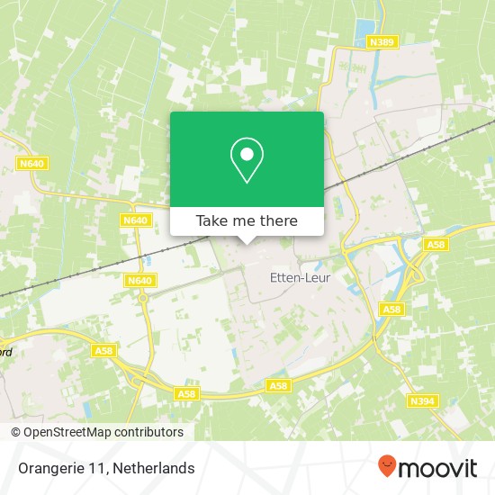 Orangerie 11, 4875 AP Etten-Leur map