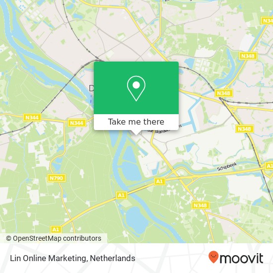 Lin Online Marketing, Zutphenseweg 6 Karte