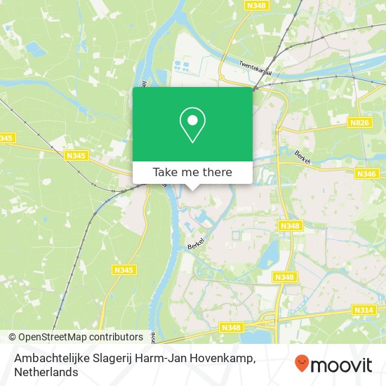 Ambachtelijke Slagerij Harm-Jan Hovenkamp, Lange Hofstraat 28 map