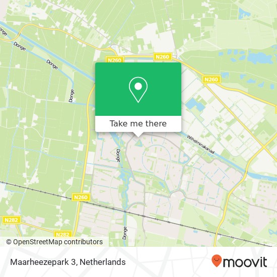 Maarheezepark 3, 5045 KR Tilburg map