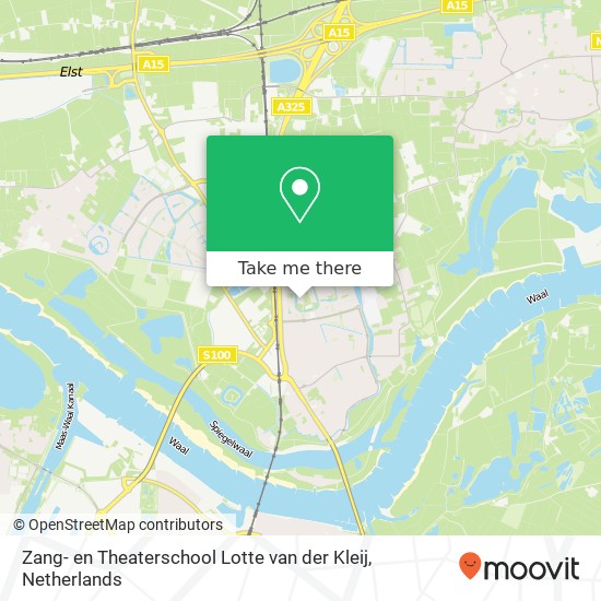 Zang- en Theaterschool Lotte van der Kleij, Georges Brassensstraat 61 map