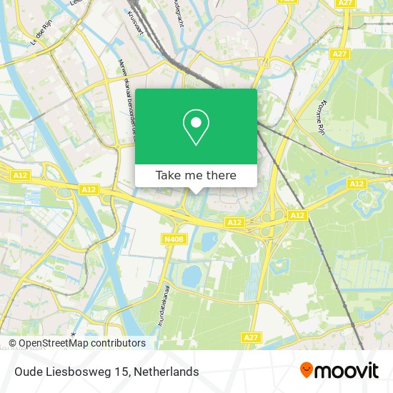 Oude Liesbosweg 15 map