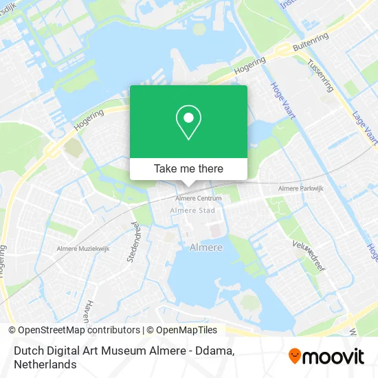 Dutch Digital Art Museum Almere - Ddama map