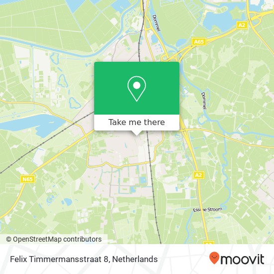 Felix Timmermansstraat 8, 5262 GA Vught map