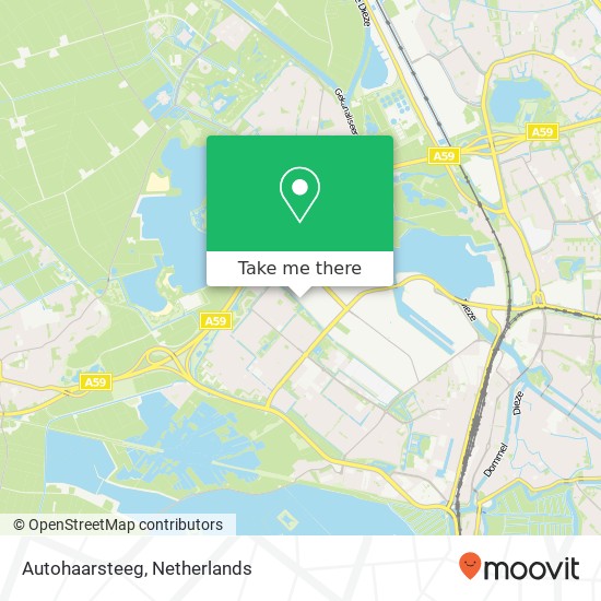 Autohaarsteeg, Hedikhuizerweg 11 Karte