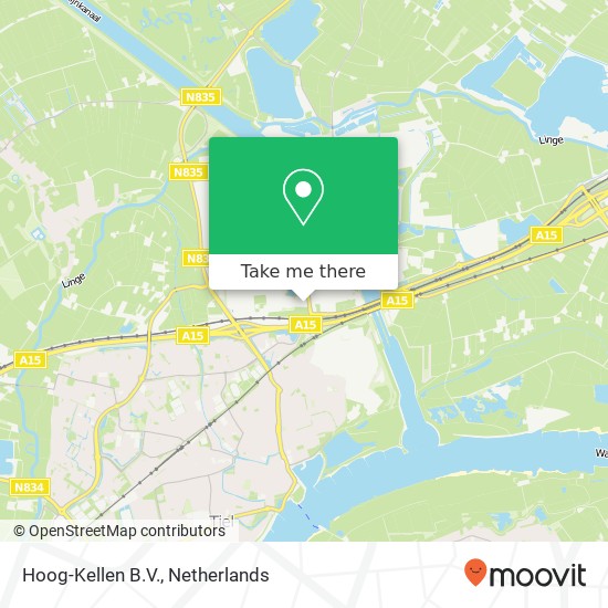 Hoog-Kellen B.V., Hoog Kellenseweg 5 map