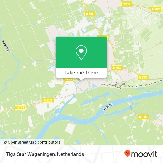 Tiga Star Wageningen, Plantsoen map