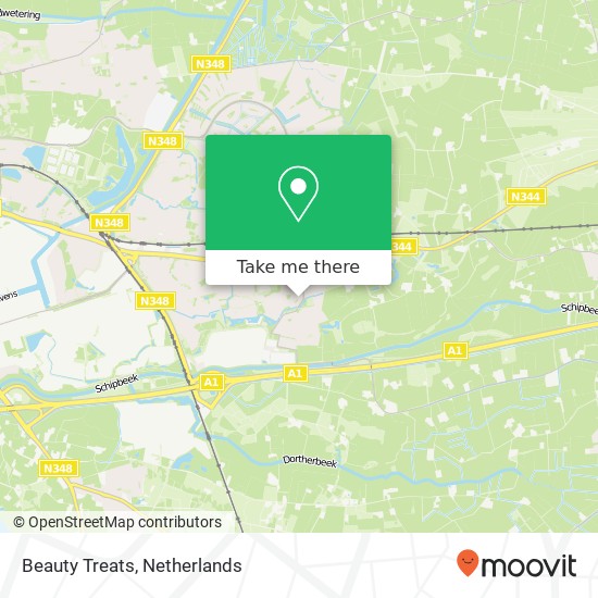 Beauty Treats map