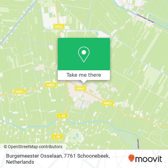 Burgemeester Osselaan, 7761 Schoonebeek map