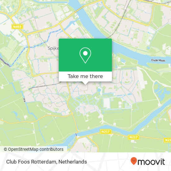 Club Foos Rotterdam, Vlinderveen 217 Karte