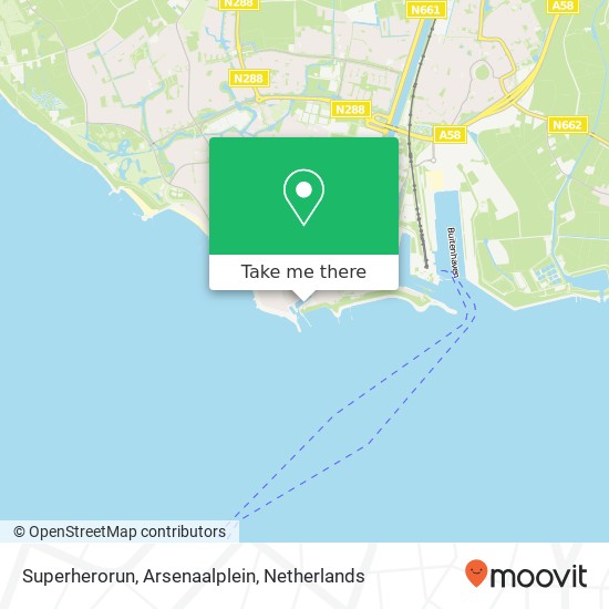 Superherorun, Arsenaalplein map