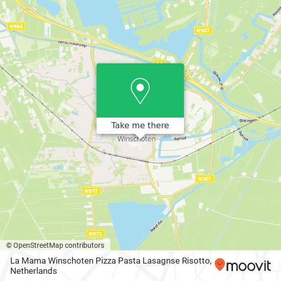 La Mama Winschoten Pizza Pasta Lasagnse Risotto, Marktplein 15A map