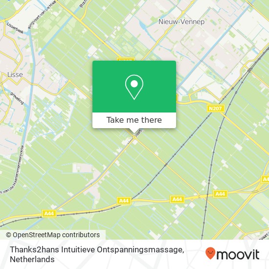 Thanks2hans Intuitieve Ontspanningsmassage, Hoofdweg 1453 map
