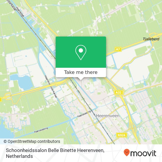 Schoonheidssalon Belle Binette Heerenveen Karte