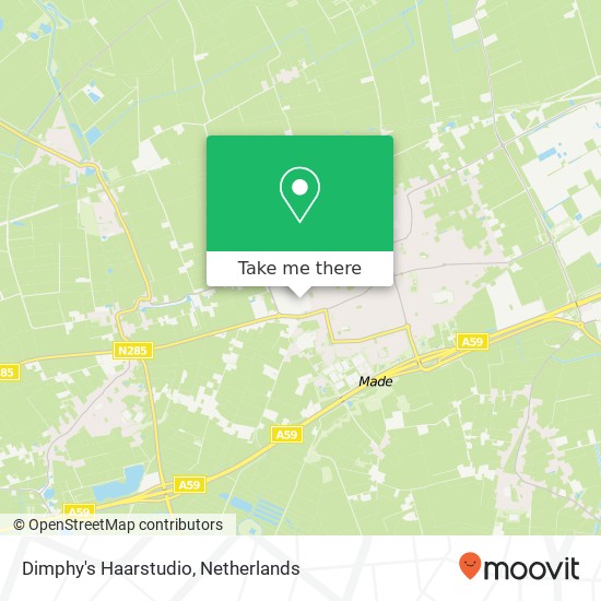 Dimphy's Haarstudio, Oude Kerkstraat 20 map