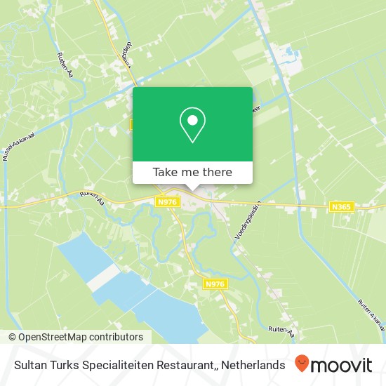 Sultan Turks Specialiteiten Restaurant, map