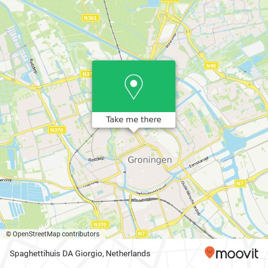 Spaghettihuis DA Giorgio, Nieuwe Ebbingestraat 68 Karte