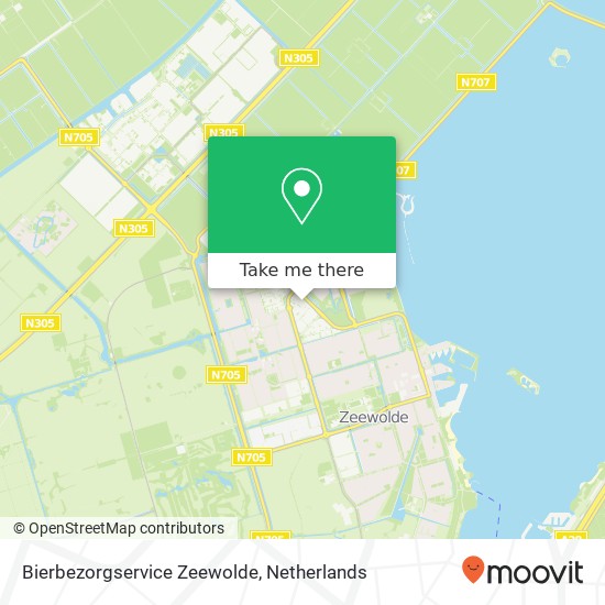 Bierbezorgservice Zeewolde, Mast map