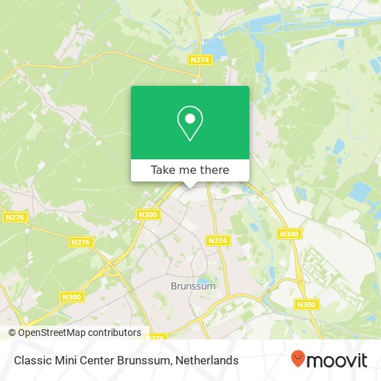 Classic Mini Center Brunssum map