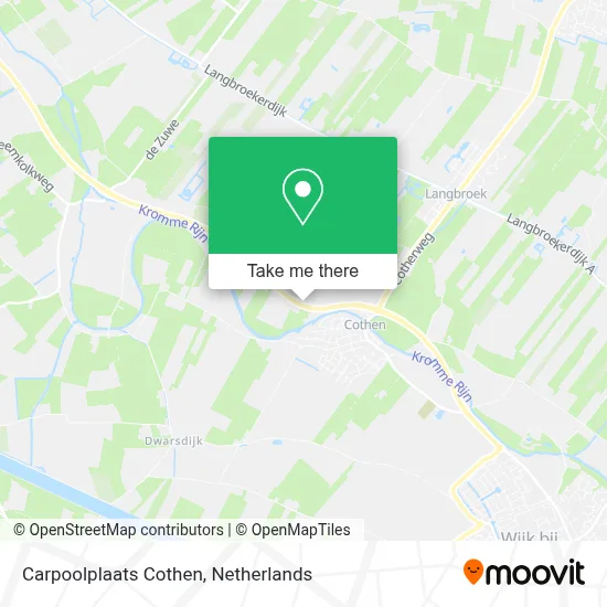 Carpoolplaats Cothen map