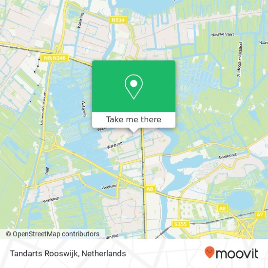 Tandarts Rooswijk, Count Basiestraat 16 map