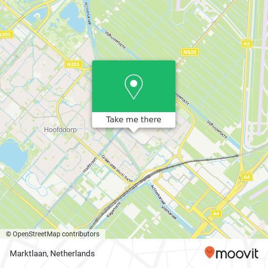 Marktlaan, 2132 BH Hoofddorp Karte