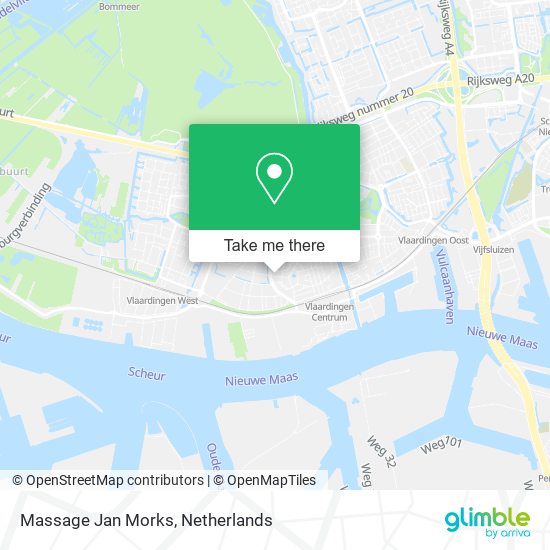 Massage Jan Morks map