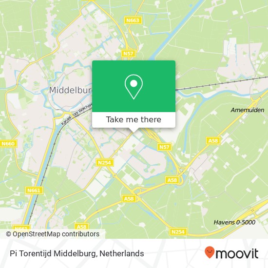 Pi Torentijd Middelburg map