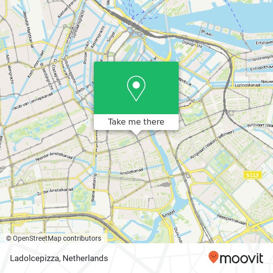 Ladolcepizza, Van Woustraat 55 map