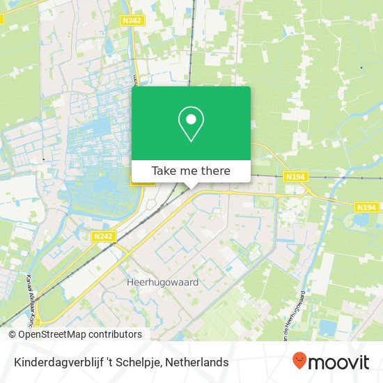 Kinderdagverblijf 't Schelpje, Albert Soncklaan 9 map