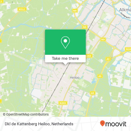 Dkl de Kattenberg Heiloo, Westerweg 125 map