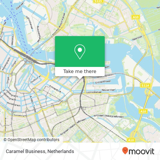 Caramel Business, Czaar Peterstraat 157 map
