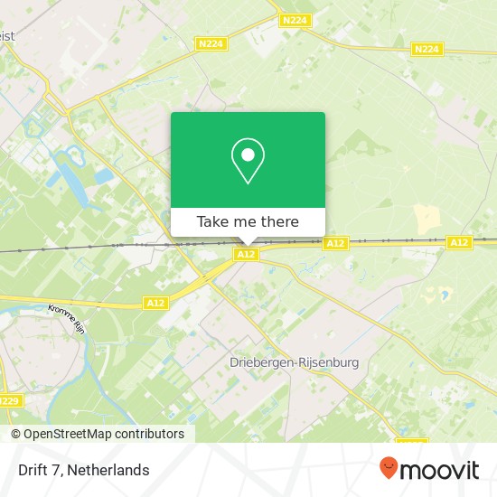 Drift 7, 3971 MT Driebergen-Rijsenburg map