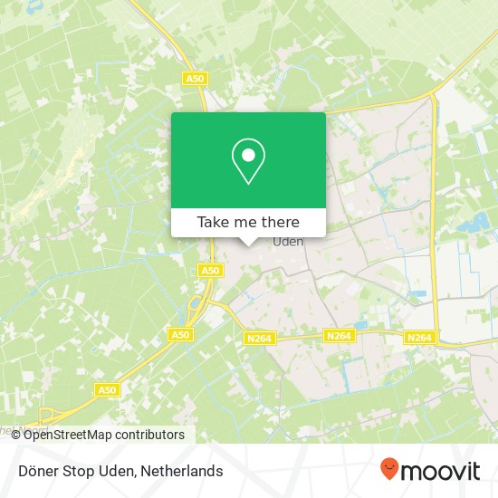 Döner Stop Uden, Kerkakkerstraat 30 map