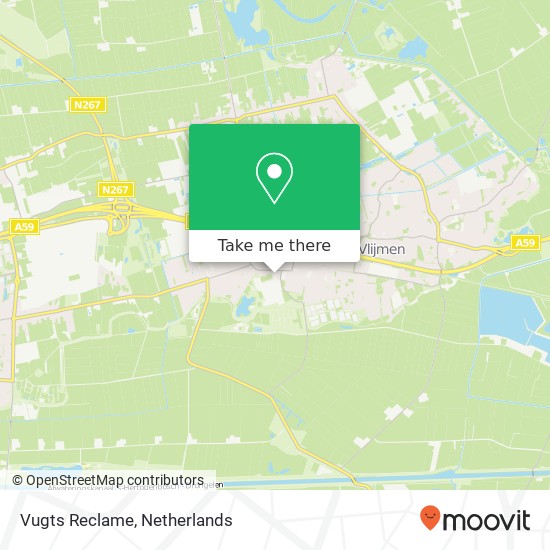 Vugts Reclame, Vliedbergweg 4A map