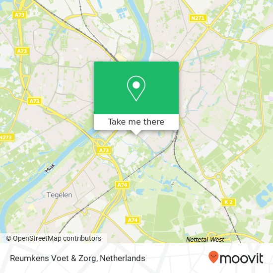 Reumkens Voet & Zorg, Hagerhofweg 16 Karte