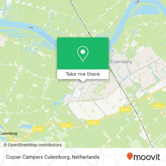 Copier Campers Culemborg, Prijsseweg 14 map