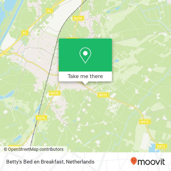 Betty's Bed en Breakfast map