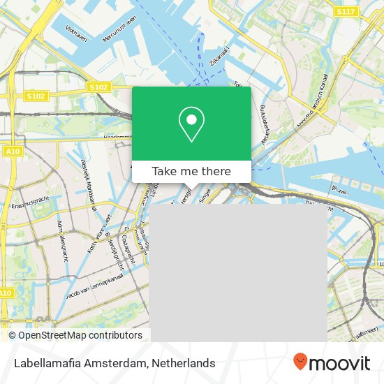 Labellamafia Amsterdam, Herenstraat 32 Karte