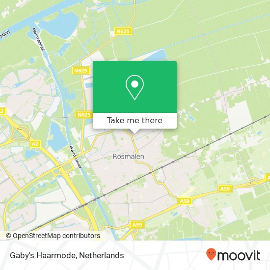 Gaby's Haarmode, Dommelborch 30 map