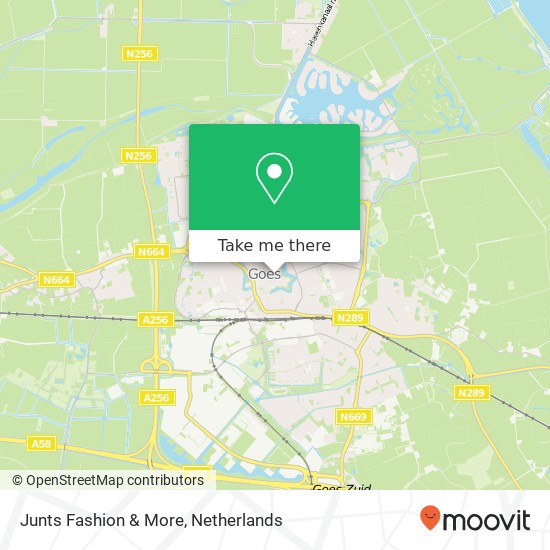 Junts Fashion & More, Lange Vorststraat 73 map