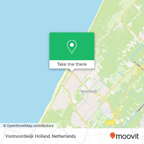 Visitnoordwijk Holland map