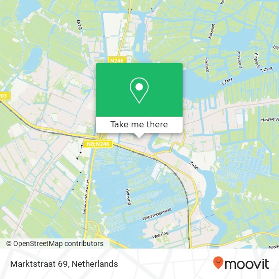 Marktstraat 69, 1521 DX Wormerveer map